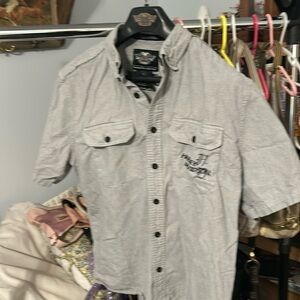 Men’s large Harley-Davidson short sleeve button up